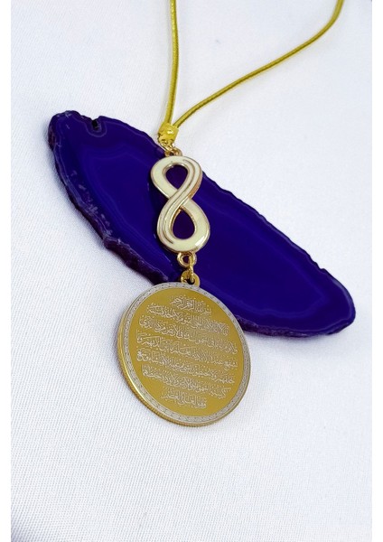 Beyaz Mineli Sonsuzluk Çelik Ayetel Kürsi Nazar Ayeti Araba Dikiz Ayna Süsü fırsatları