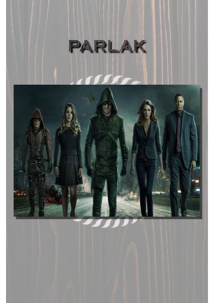 Arrow Çerçevesiz Dizi Tablo Poster - Duvar Kağıdı Yüksek Kaliteli Baskı