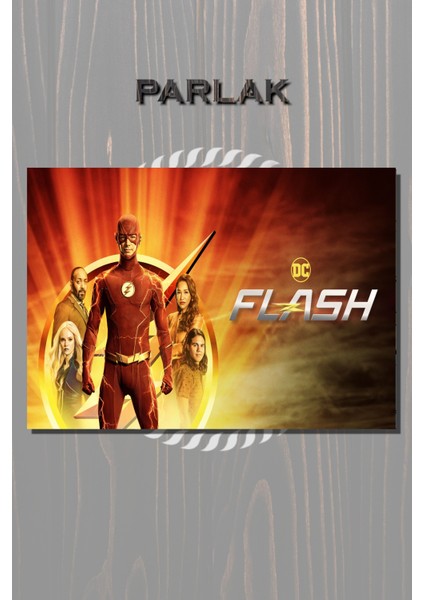 The Flash Çerçevesiz Dizi Tablo , Poster - Duvar Kağıdı Yüksek Kaliteli Baskı