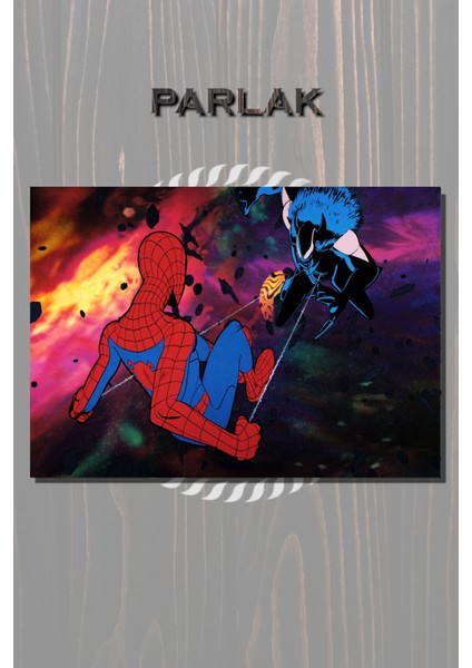 Dost Canlısı Örümcek Adam Çerçevesiz Dizi Tablo , Poster - Duvar Kağıdı Yüksek Kaliteli Baskı