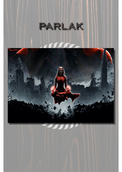 Scarlet Witch Çerçevesiz Film Tablo , Poster - Duvar Kağıdı Yüksek Kaliteli Baskı