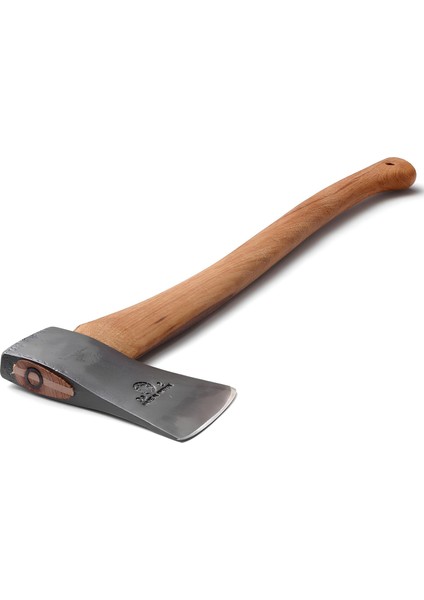 900 Gram 65 cm El Yapımı Ithal Isveç Karbon Çelik Yarma Odun Kesme Balta Ergonomik Sap Kamp Bahçe Av fırsatları