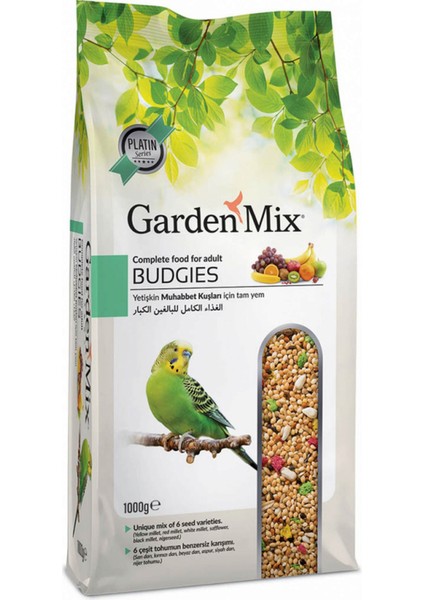 Gardenmix Platin Meyveli Muhabbet Kuş Yemi 1kg Drstr