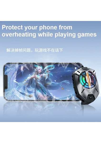 FS09 Kıskaçlı Cep Telefonu Soğutucu | Rgb Işıklı, Dijital Ekranlı, 3 Kademeli Fan fiyatları