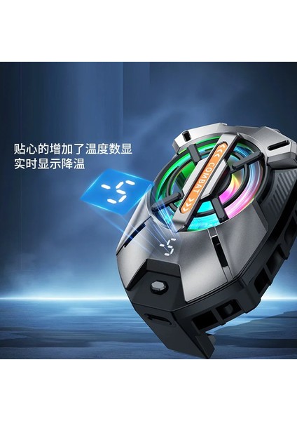 FS09 Kıskaçlı Cep Telefonu Soğutucu | Rgb Işıklı, Dijital Ekranlı, 3 Kademeli Fan modelleri