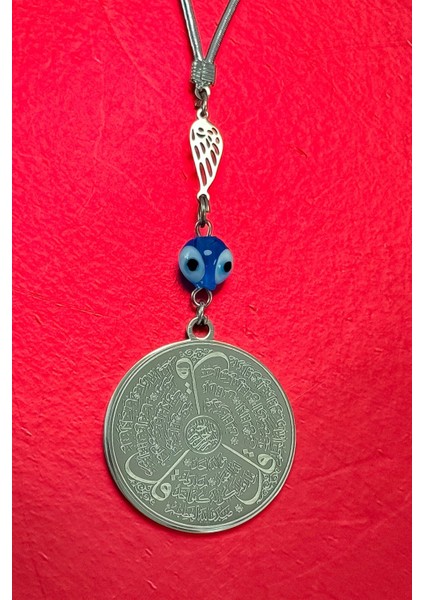 Küçük Melek Kanadı Komple Çelik Çift Taraflı Ayetel Kürsi Felak Nas Ihlas Araba Dikiz Ayna Süsü indirimleri