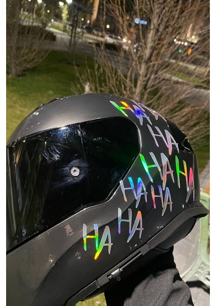Hologramlı Dekoratif Sticker Motor-Araba-Kask 15CMX30CM (1 Adet)