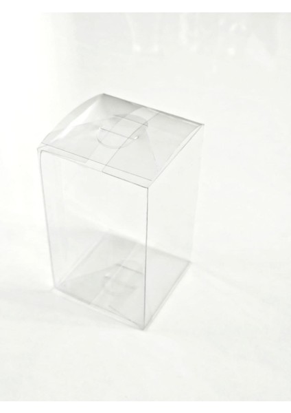 Asetat Kutu Şeffaf Kutu 5X5X8 cm 10 Adet Konsept Hediyelik Kutu 1 Adet