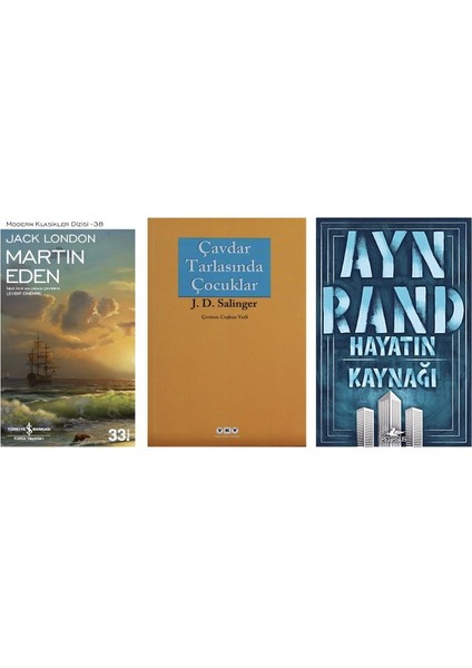 Martin Eden + Cavdar Tarlasinda Cocuklar + Hayatin Kaynagi = 3 Set