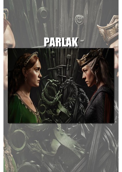 House Of Dragon Çerçevesiz Dizi Poster - Duvar Kağıdı Yüksek Kaliteli Baskı