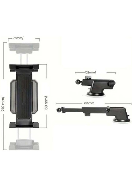 Vantuzlu 14 Inç Çok Amaçlı Telefon ve Tablet Tutucu, 360° Dönebilen Akrobat Stand indirimleri