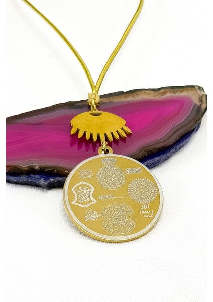 Nazarlı Mavi Göz Ayetel Kürsi Felak Nas Ihlas Komple Paslanmaz Çelik Araba Dikiz Ayna Süsü fırsatları