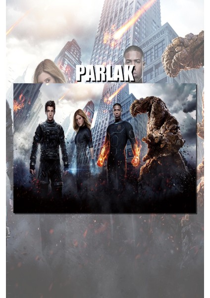 Fantastik Dörtlü Çerçevesiz Film Poster - Duvar Kağıdı Yüksek Kaliteli Baskı