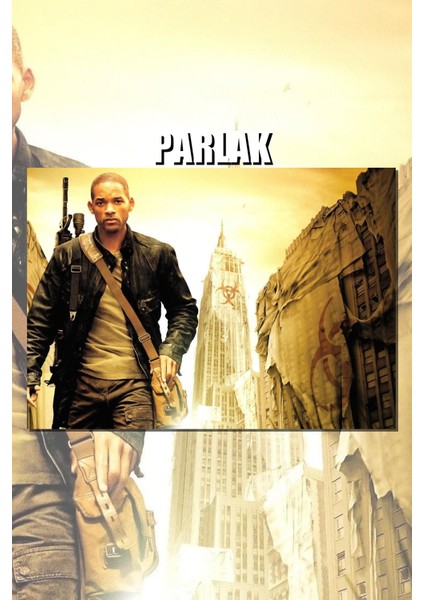 Ben Efsaneyim Çerçevesiz Film Poster - Duvar Kağıdı Yüksek Kaliteli Baskı