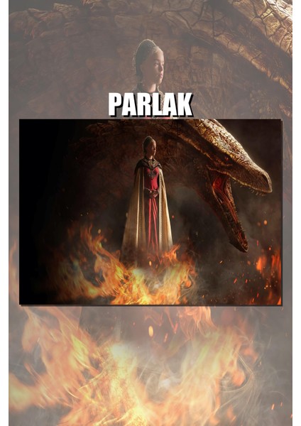 House Of Dragon Çerçevesiz Dizi Poster - Duvar Kağıdı Yüksek Kaliteli Baskı