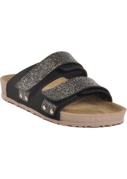 Siyah Hafif Cırtlı Kadın Terlik 20-009 Z modelleri