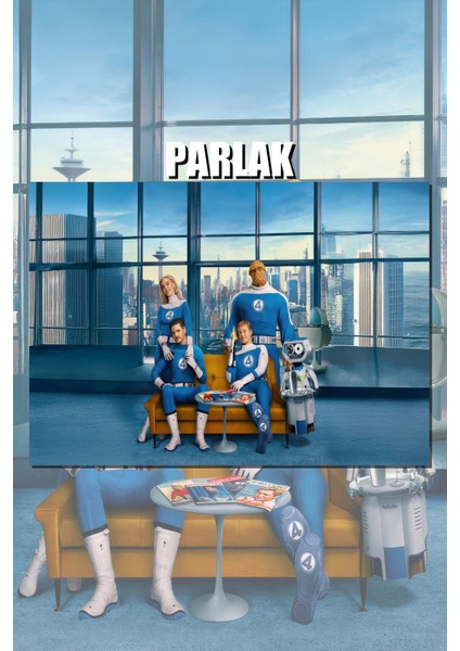 Fantastik Dörtlü Çerçevesiz Film Poster - Duvar Kağıdı Yüksek Kaliteli Baskı