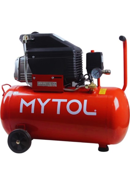 50 Litre Hava Kompresörü | 2 Hp Motor + Hava Tabancası ve 5 Metre Hortum