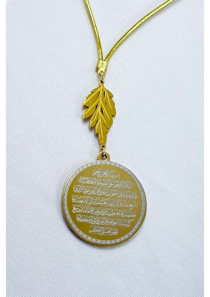 Yaprak Aksesuarlı Ayetel Kürsi Felak Nas Ihlas Komple Paslanmaz Çelik Araba Dikiz Ayna Süsü modelleri