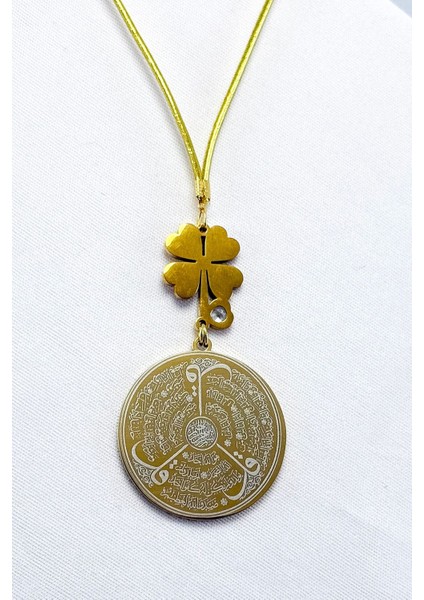 Dört Yapraklı Şans Yoncası Taşlı Ayetel Kürsi Felak Nas Ihlas Komple Paslanmaz Çelik Araba Ayna Süsü fırsatları