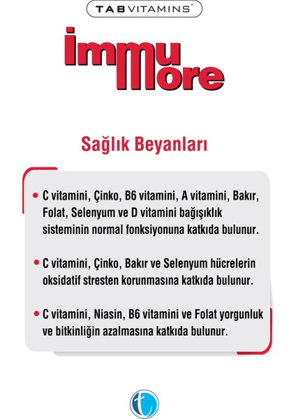 Immumore – Beta Glukan, Kara Mürver & Propolis Takviye Edici Gıda
