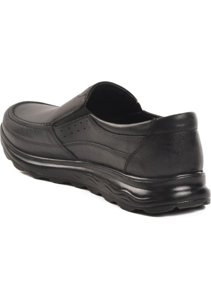 Siyah Hakiki Deri Erkek Casual Ayakkabı A-261 M fırsatları