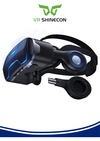 G02ED 3D Kulaklıklı Sanal Gerçeklik Gözlüğü 4.7-6.6 Inç Akıllı Telefonlarla Panoramik modelleri