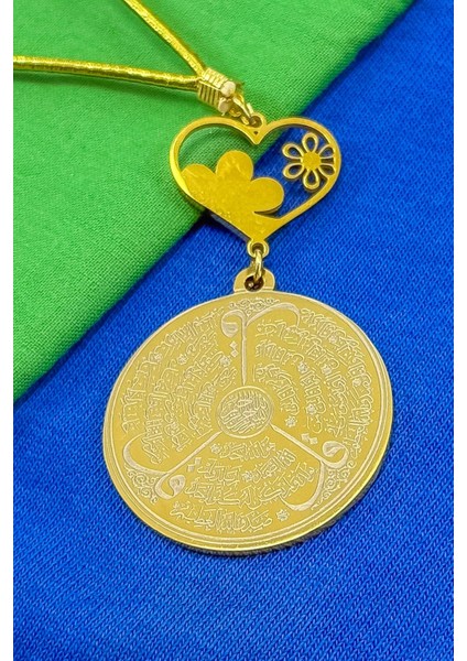 Sedefli Kalp Çiçek Detaylı Komple Paslanmaz Çelik Ayetel Kürsi Felak Nas Ihlas Araba Dikiz Ayna Süsü fiyatları