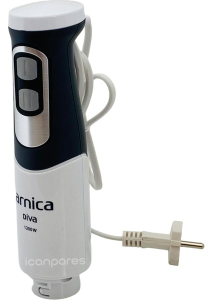 Arnica Uyumlu Diva GH21590 Blender Motorlu Gövdesi (Sadece Gövde) Beyaz