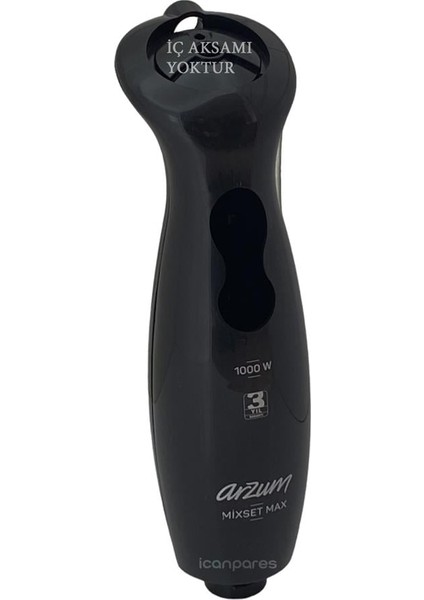 Arzum Uyumlu AR1118-S Mixset Max Blender Gövdesi Siyah (Sadece Gövde ve Iç Motoru ile Aksamı Yoktur.)