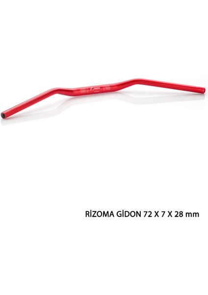 Universal Rizoma Gidon Kırmızı 72 x 7 x 28 mm