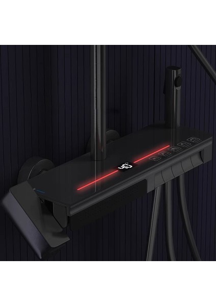 Piano Active Antrasit Duş Seti