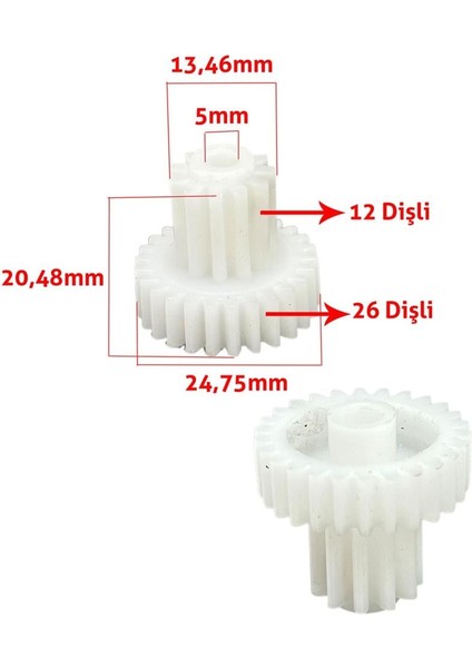 Tefal Uyumlu Rondo 800 8510, 1000 8513141516, 1500 85141516 Doğrayıcı Çift Dişli (Ölçülere Dikkat) fiyatları
