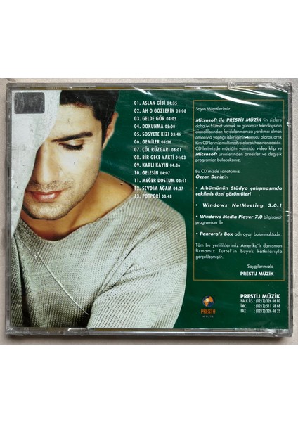 Özcan Deniz Aslan Gibi CD (Jelatinli Sıfır Orjnal Dönem Baskı Cd)