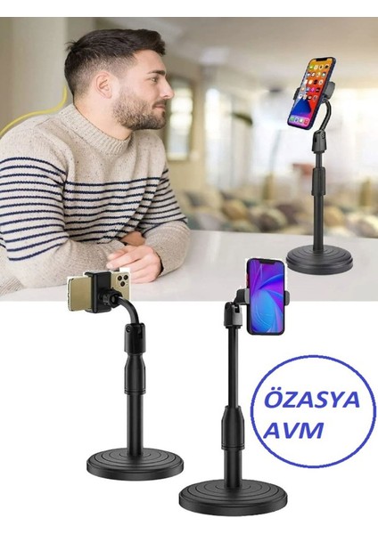 Yükseklik Ayarlı Akrobat Masaüstü Telefon ve Tablet Tutucu, Pratik ve Kullanışlı