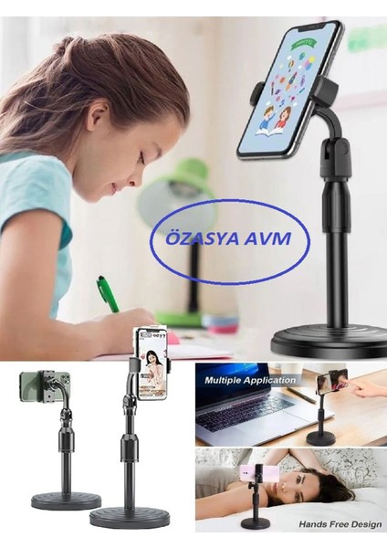 Yükseklik Ayarlı Akrobat Masaüstü Telefon ve Tablet Tutucu, Pratik ve Kullanışlı