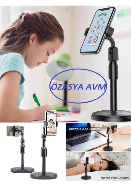 Yükseklik Ayarlı Akrobat Masaüstü Telefon ve Tablet Tutucu, Pratik ve Kullanışlı
