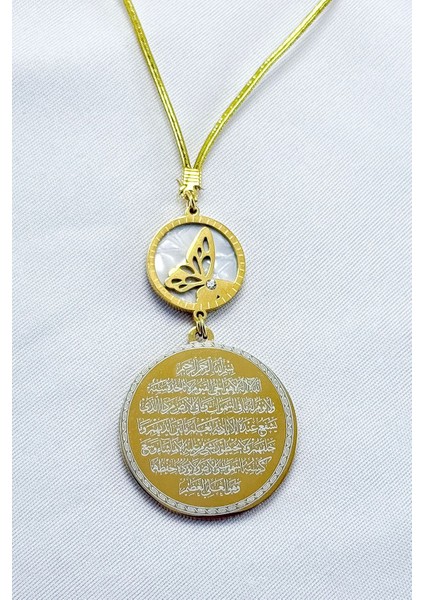 Sedefli Kelebek Ayetel Kürsi Felak Nas Ihlas Komple Paslanmaz Çelik Araba Dikiz Ayna Süsü indirimleri