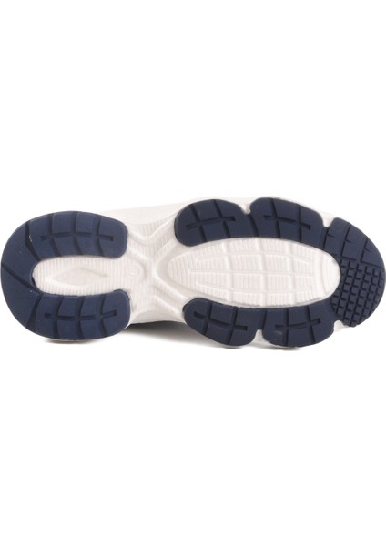 Beyaz Lacivert Fileli Unisex Spor Ayakkabı 182 G