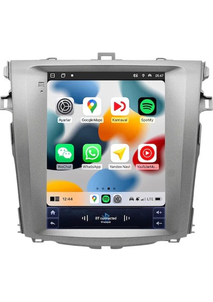 Toyota Corolla Tesla 2007/2011 6gb Ram 128GB Hafıza Carplay Kamera Android Multimedya