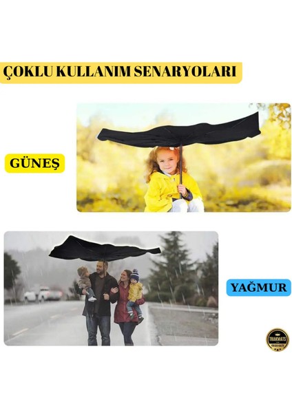 Araç Için Katlanabilir Siyah Ön Cam Güneşliği, Uyumlu ve Pratik Tasarım