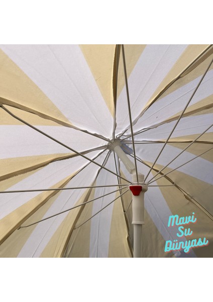 Plaj Deniz Balkon Şemsiyesi | Sentetik Kumaşlı Şemsiye | Bidonsuz| Eğilebilir |2 Metre Şemsiye indirimleri