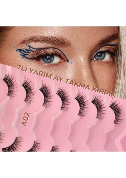 7'li Yarım Boy Takma İpek Kirpik fiyatları