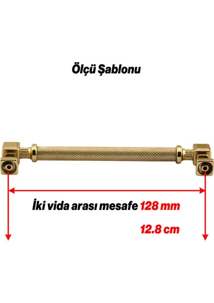 Grip Desenli Gold Altın Metal Kulp 128 mm Mobilya Çekmece Mutfak Dolabı Dolap Modern Kapak Kulpları fiyatları
