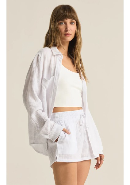 Pamuk Müslin Kadın Gömlek – %100 Organik 2 Kat Müslin Kumaş – Nefes Alabilen, Hafif ve Yumuşak Yapı – Plajda, Günlük Hayatta ve Tatilde Rahat Kullanım Için Uygun modelleri