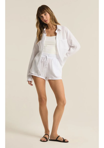 Pamuk Müslin Kadın Gömlek – %100 Organik 2 Kat Müslin Kumaş – Nefes Alabilen, Hafif ve Yumuşak Yapı – Plajda, Günlük Hayatta ve Tatilde Rahat Kullanım Için Uygun fırsatları