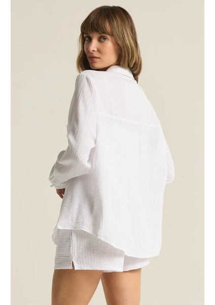 Pamuk Müslin Kadın Gömlek – %100 Organik 2 Kat Müslin Kumaş – Nefes Alabilen, Hafif ve Yumuşak Yapı – Plajda, Günlük Hayatta ve Tatilde Rahat Kullanım Için Uygun indirimleri