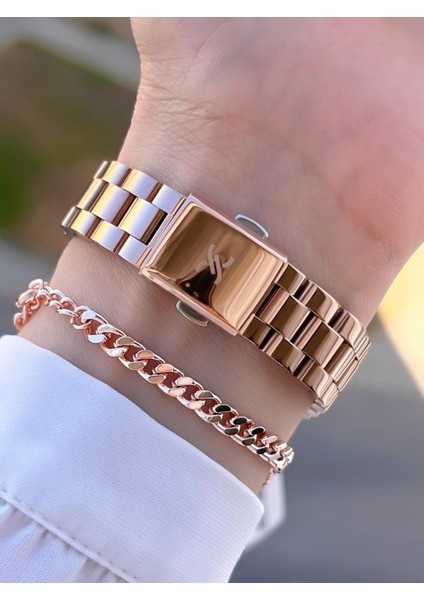 Çelik Kordon 30 mt Suya Dayanıklı Kadın Kol Saati+Bileklik BYN.10728.M8 modelleri