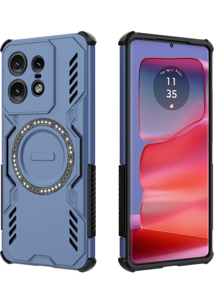 Motorola Edge 50 Pro Manyetik Telefon Kılıfı, Güçlü Manyetik Isı Dağılımı Telefon Kılıfı Kapağı Motorola Edge 50 Pro (Yurt Dışından)