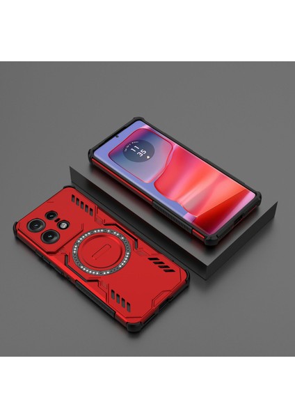 Motorola Edge 50 Pro Manyetik Telefon Kılıfı, Güçlü Manyetik Isı Dağılımı Telefon Kılıfı Kapağı Motorola Edge 50 Pro (Yurt Dışından) modelleri